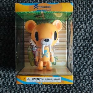 TokiDoki x Strangeco orange tiger vinyl toy